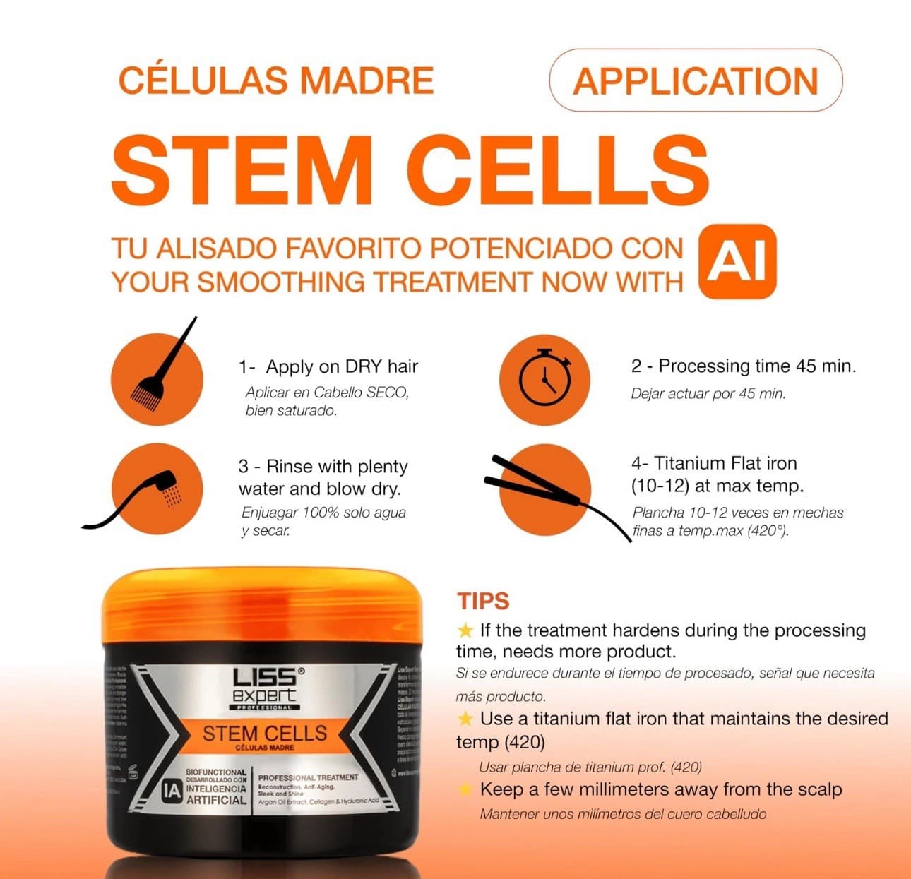 Liss Expert Stem Cells Smoothing Treatment – Organic Keratin & Argan Oil – Na... 2