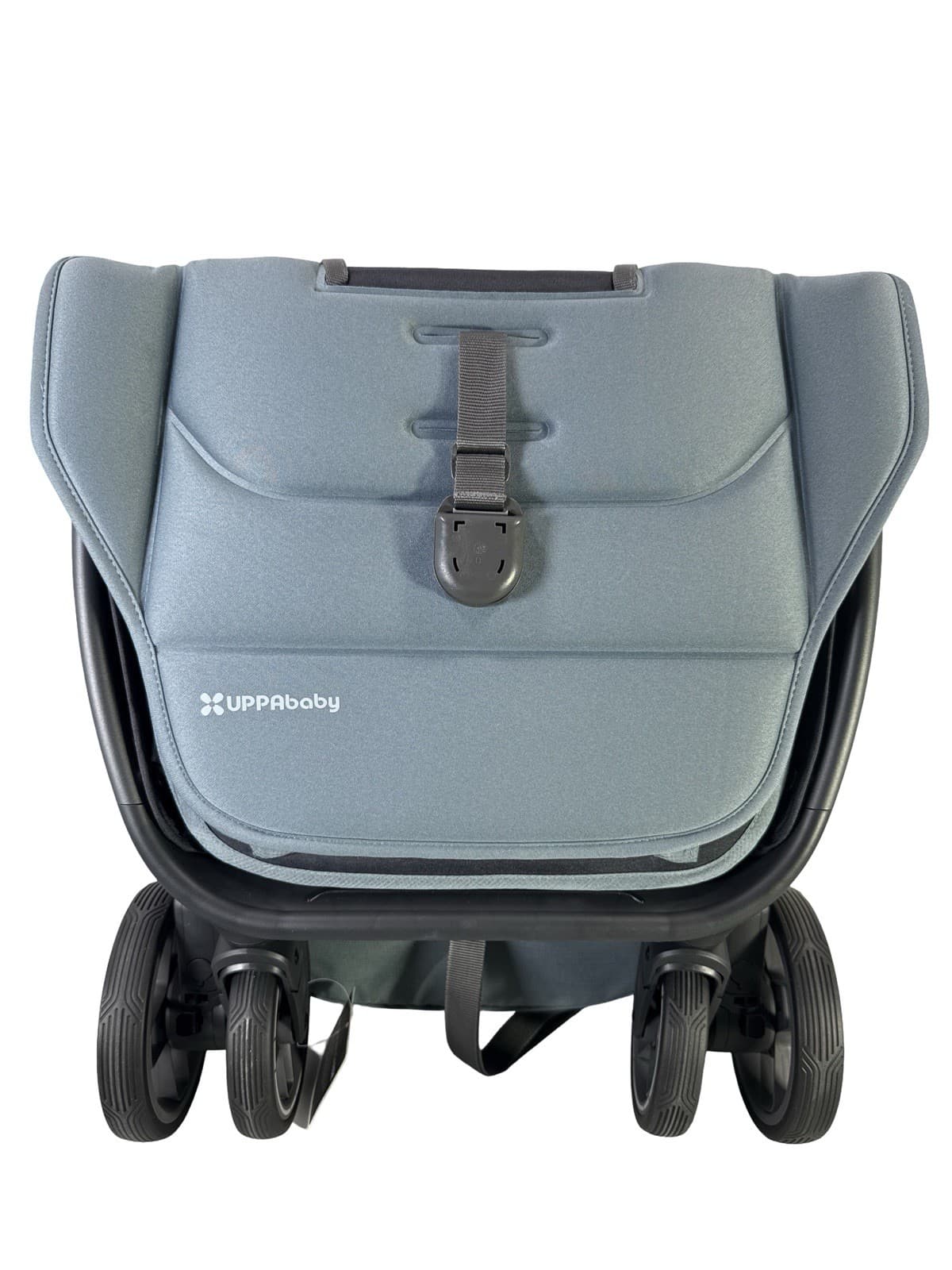 UPPAbaby Minu V3 Travel Stroller, Dillan (Stone Blue/Carbon Frame/Sand Leather) 4