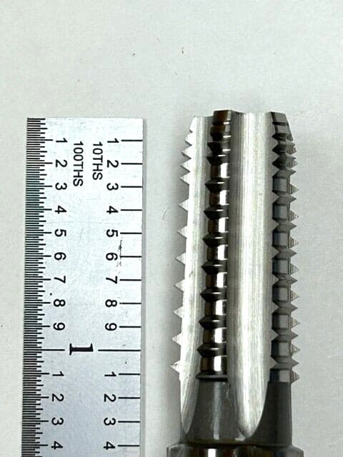 1/4" - 18 NPT 5 FLUTE INTERRUPTED PIPE TAP BRIGHT FINISH OSG 1315300 3