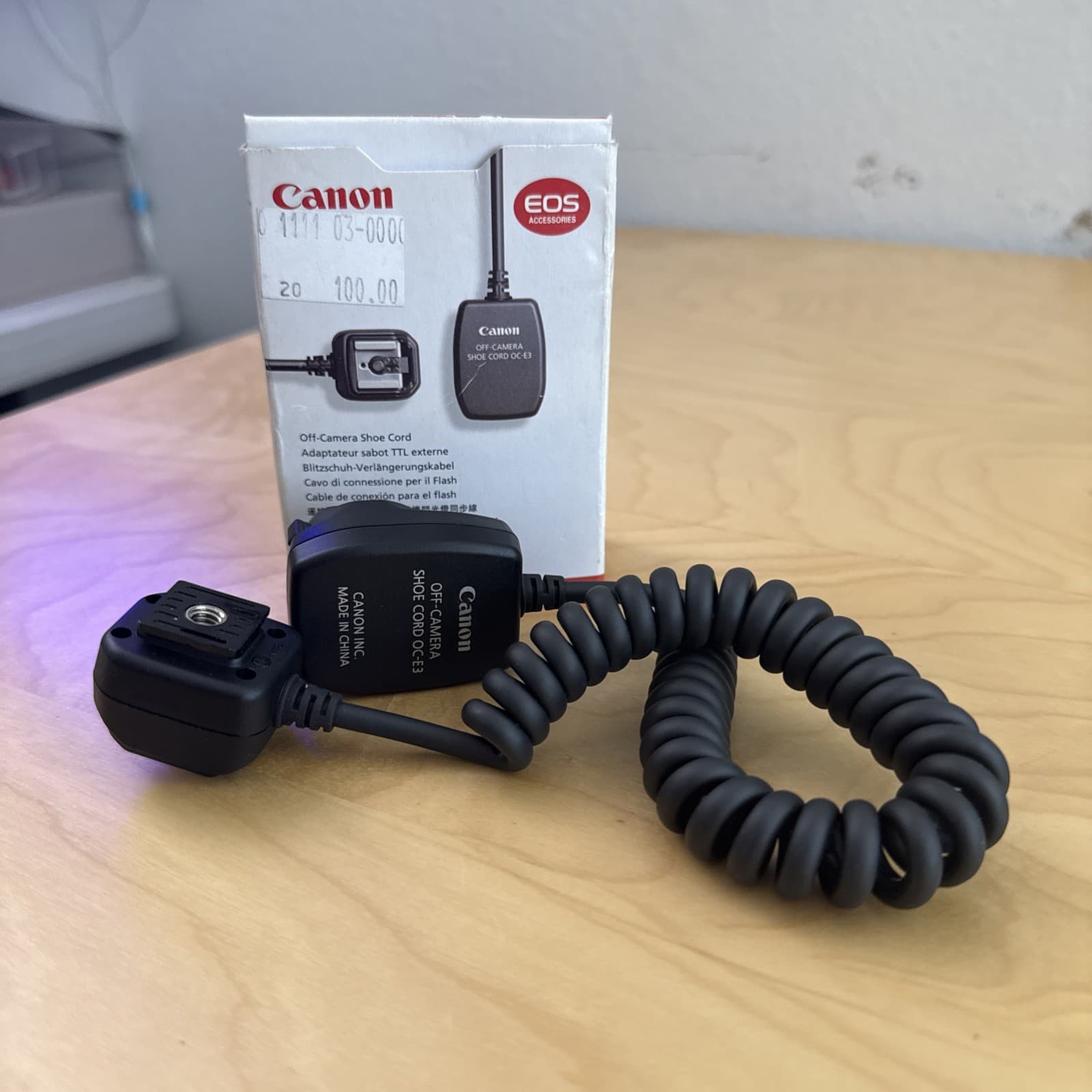 Canon OC-E3 Off-Camera Shoe Cord