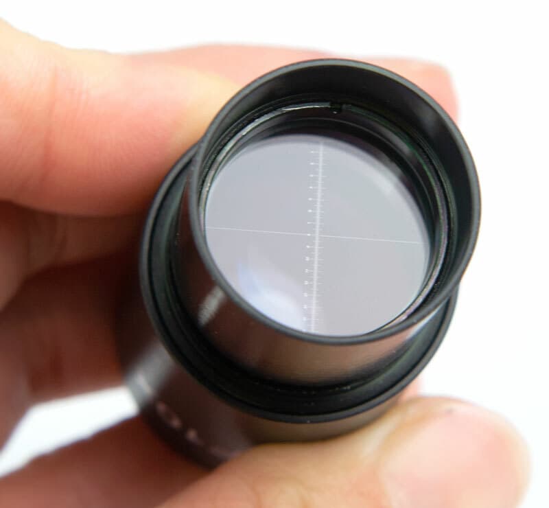 1PC WF10X Widefield Eyepiece w/ 0.1mm Micrometer f Biological Microscope 23.2mm 4