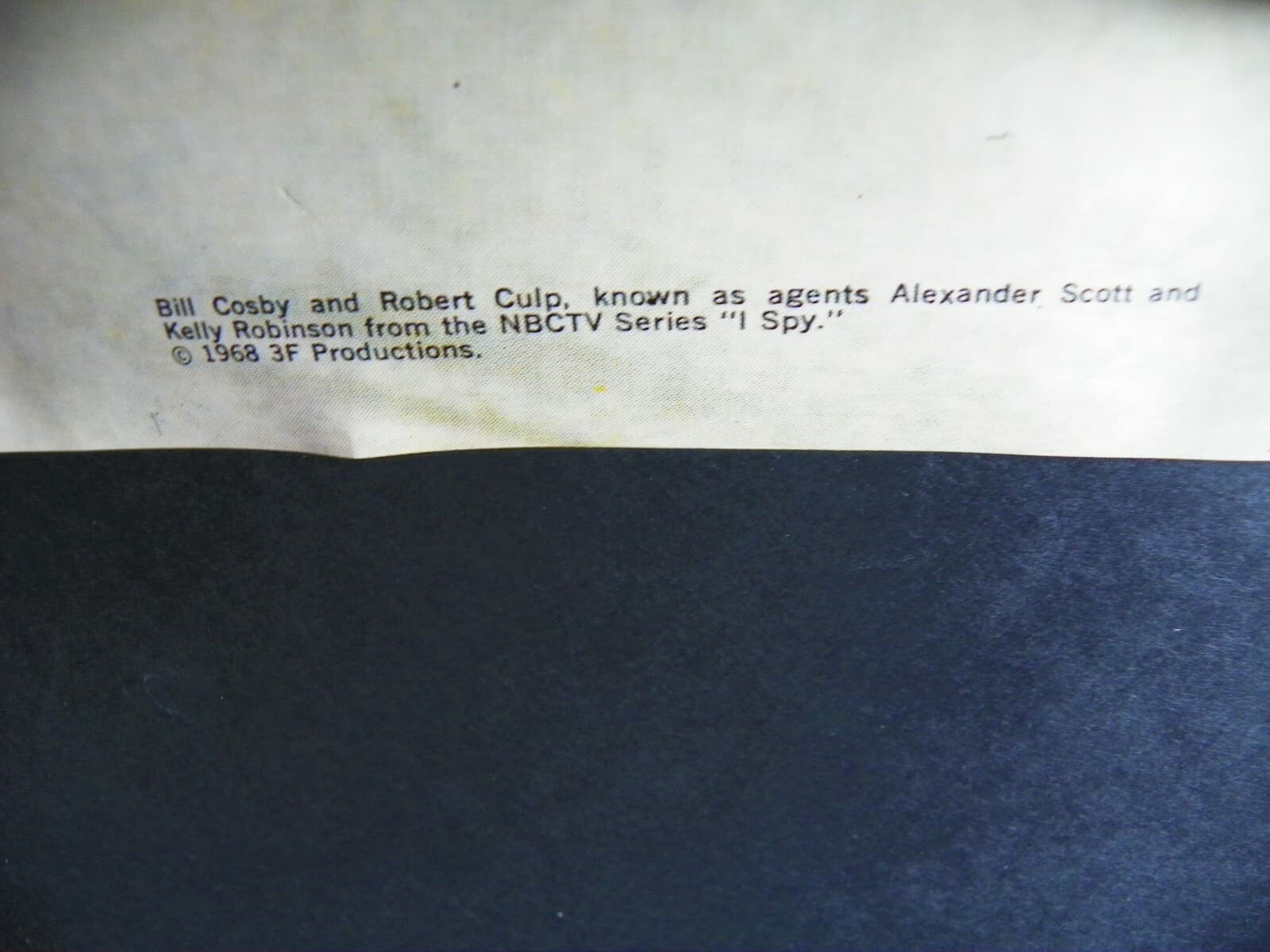 Vintage Poster "I Spy" Robert Culp and Bill Cosby 1968 NBC TV Series 30x42 3