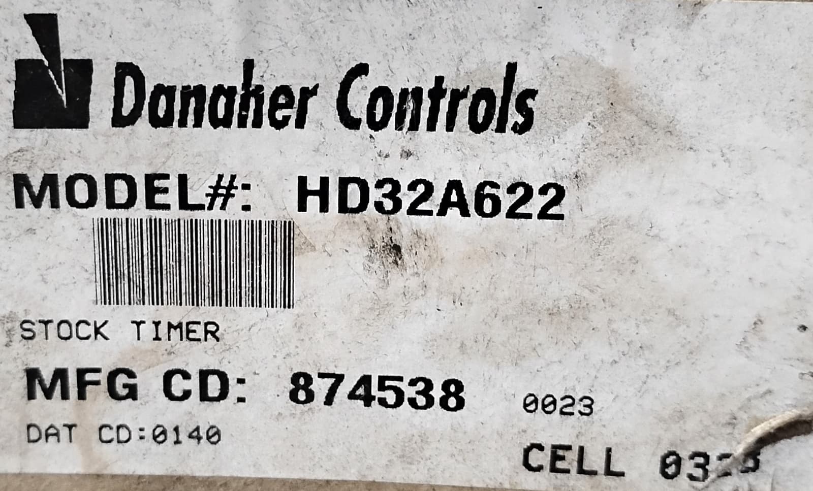 Danaher Controls Eagle Signal HD32A622 120 V AC 5.5 min Electric Reset Timer 4