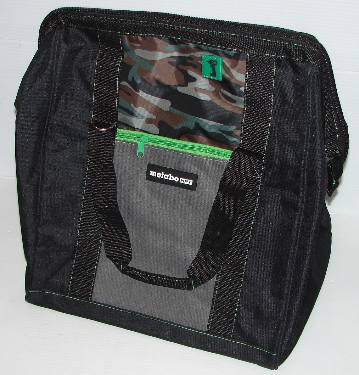 Metabo 372294M HPT 14X11X14" Inside dims Contractor Canvas Tool Bag - Black/Camo 3