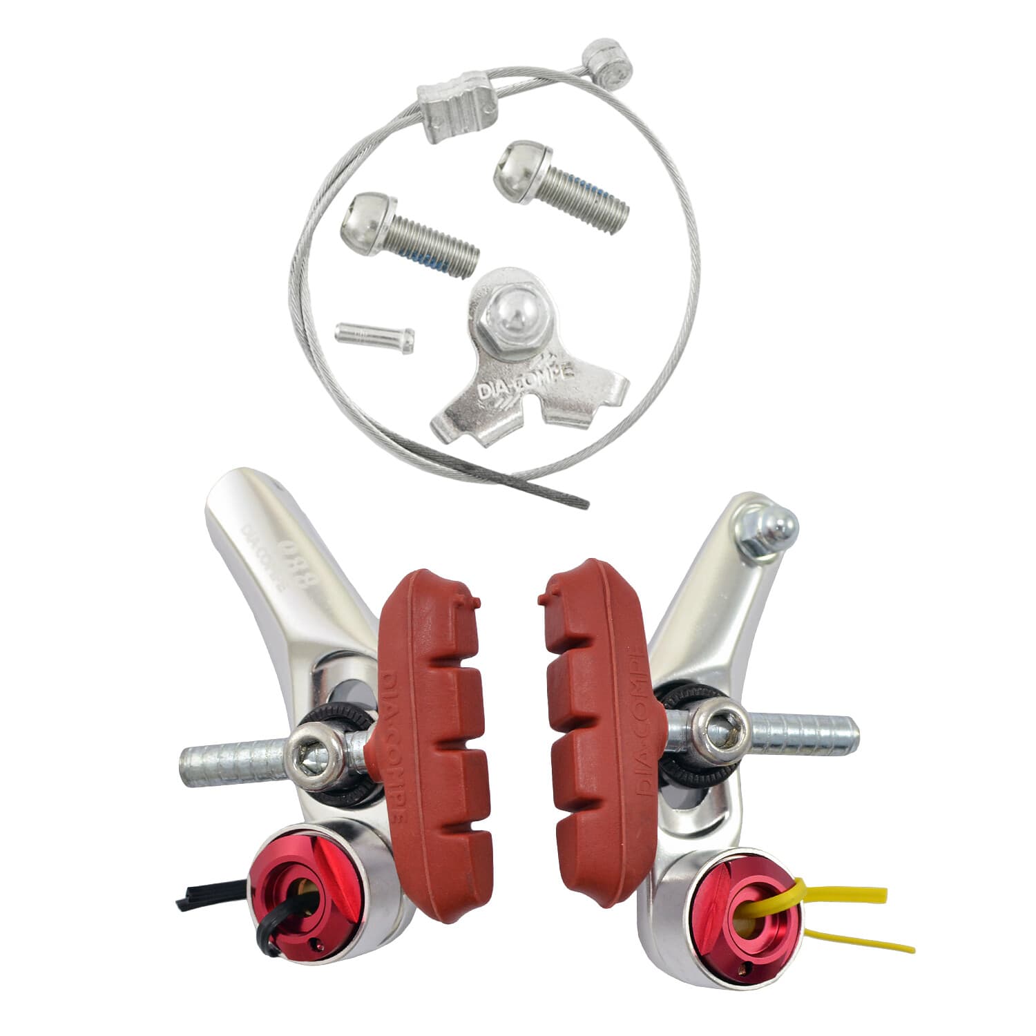 DIA-COMPE DC988 Cyclocross Cantilever Brake Set (Front &amp; Rear) , Silver 2