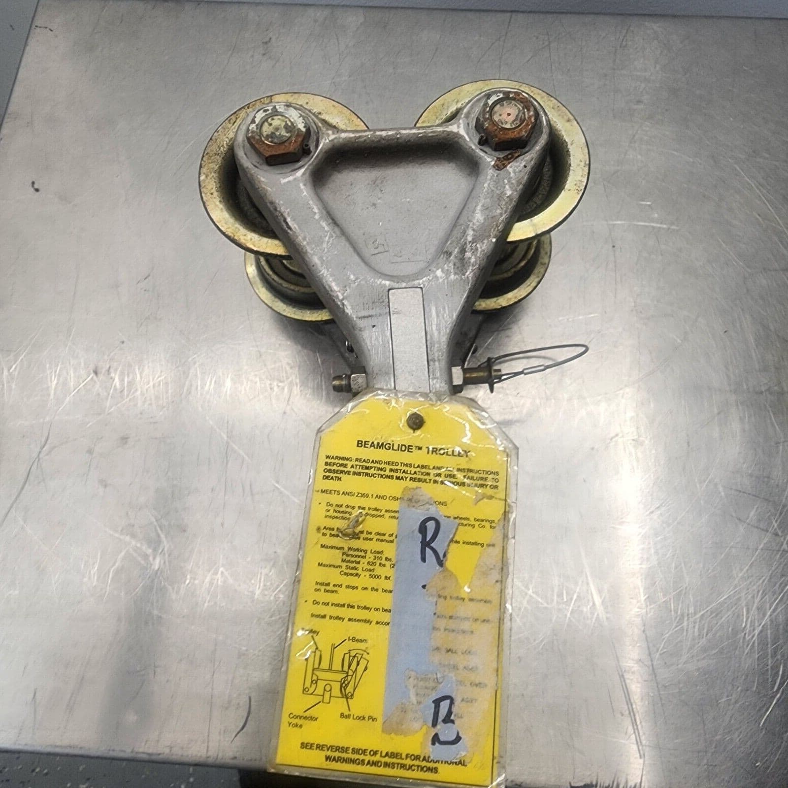 MSA ROSE Fall Arrest 4" Beamglide Trolley 506266 [B7S4]