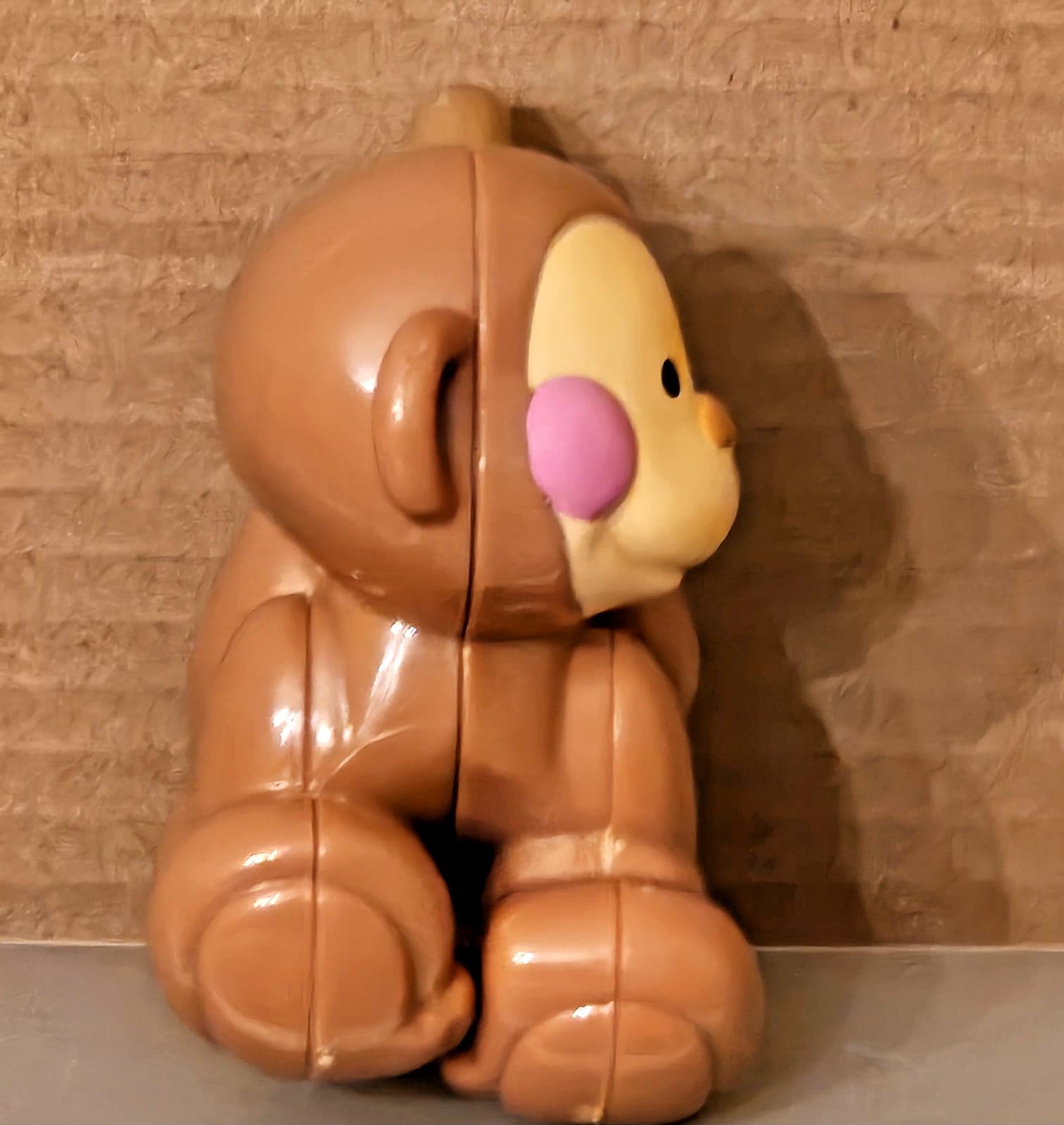 Fisher Price Amazing Animals 3.5" tall Replacement Monkey Rattle Plastic Toy 4