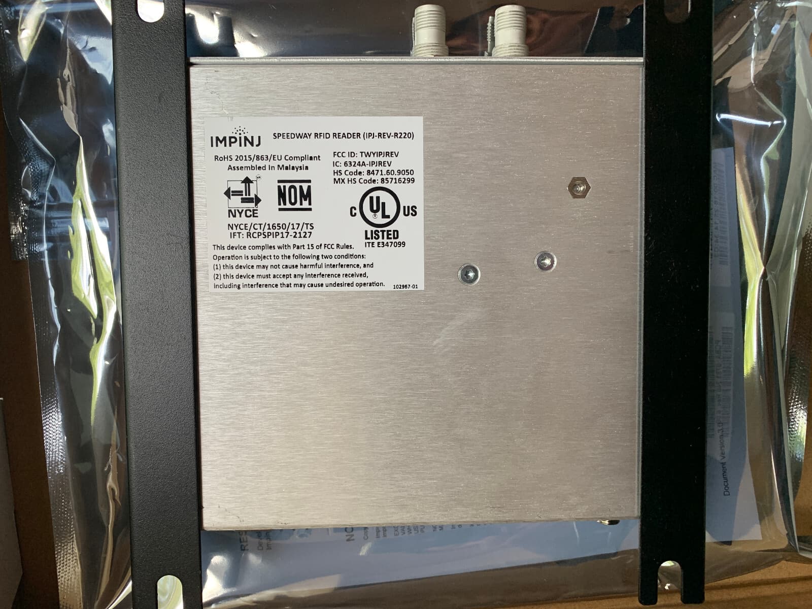 Impinj R220 Speedway Revolution UHF RFID Card Reader IPJ-REV-R220-USA2M – 2Port 6