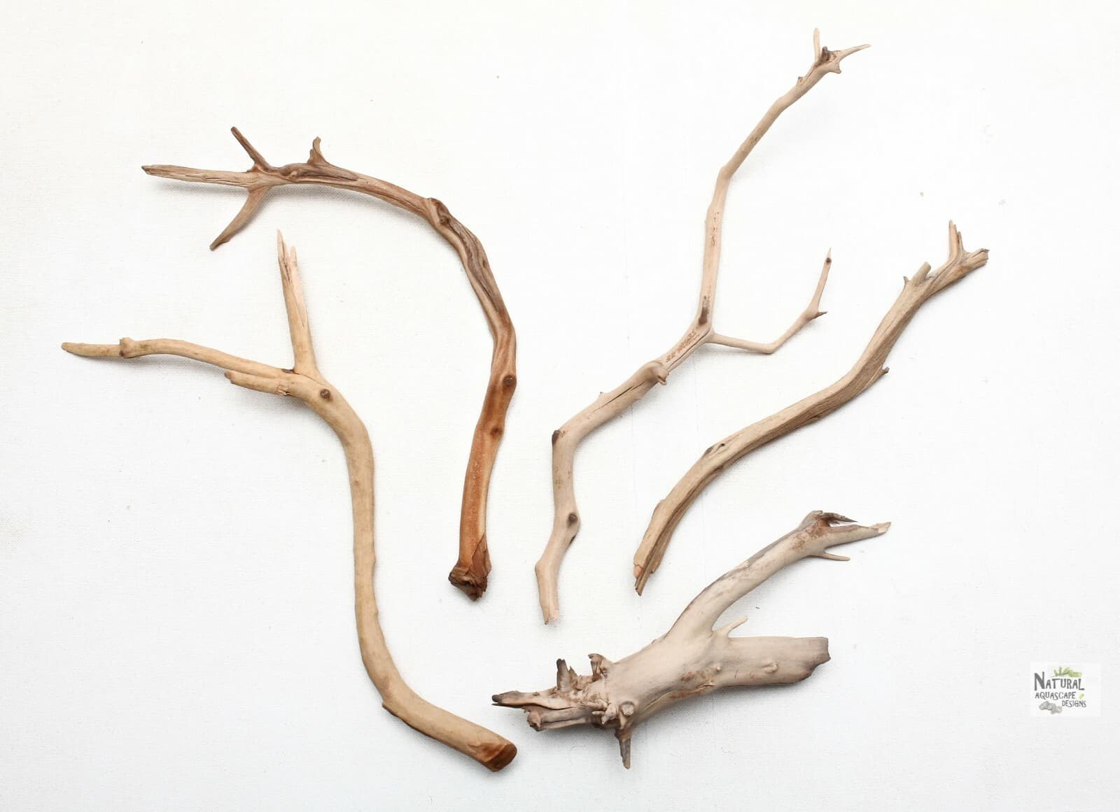 Aquarium Manzanita Driftwood - 5 Random Pieces 9" - 13" Fish, Bird, Reptile 4
