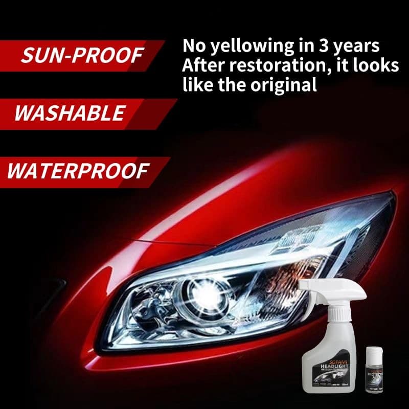 Automotive Headlight Restoration Kit Oxidized and Yellowed Automotive  5