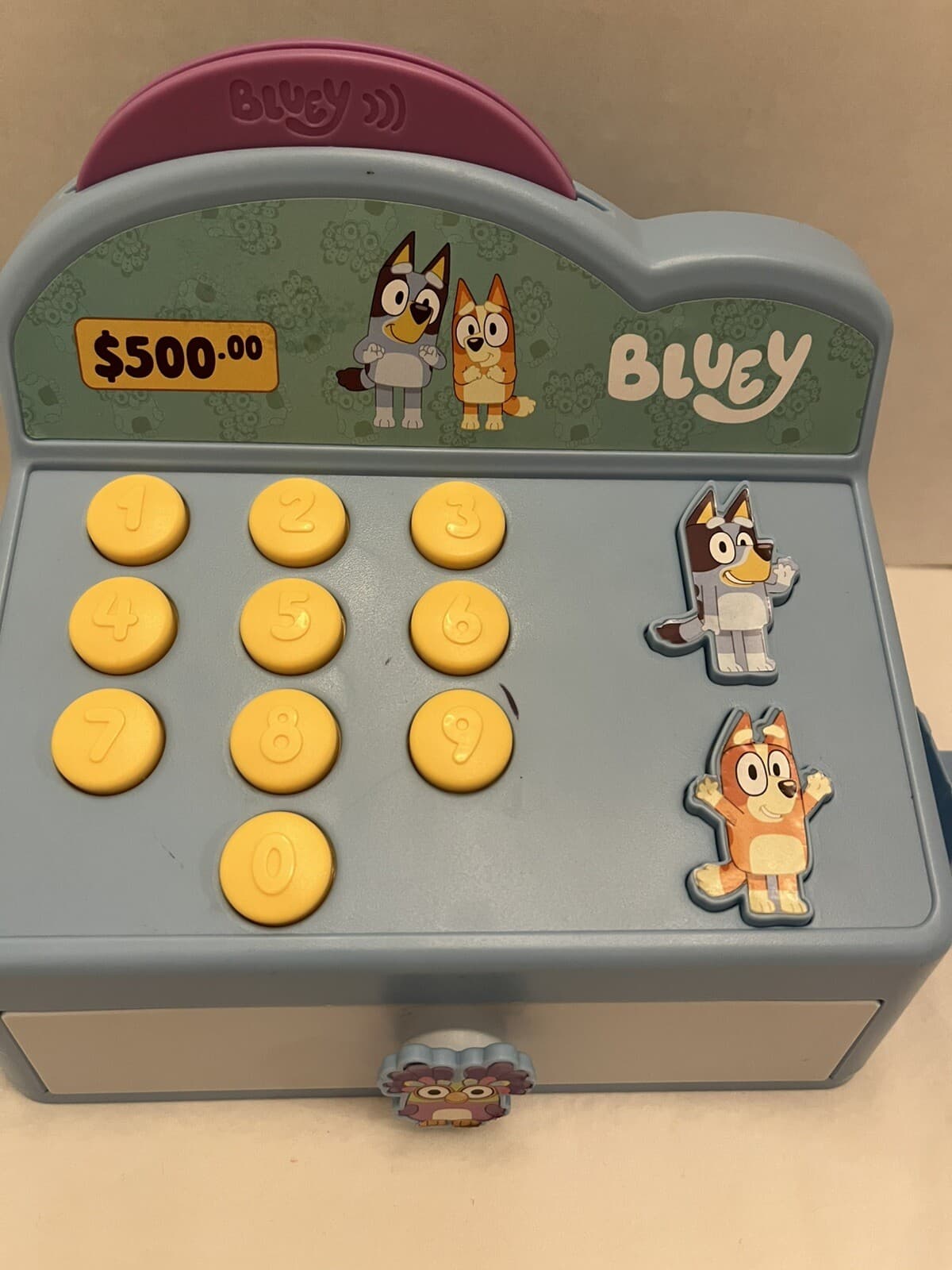 Bluey Cash Register Incomplete (Credit Card, Dollars, And Some Coins) Tested 5