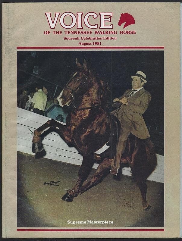 Voice Tennessee Walking Horse Magazine August 1981 Souvenir Celebration Edition