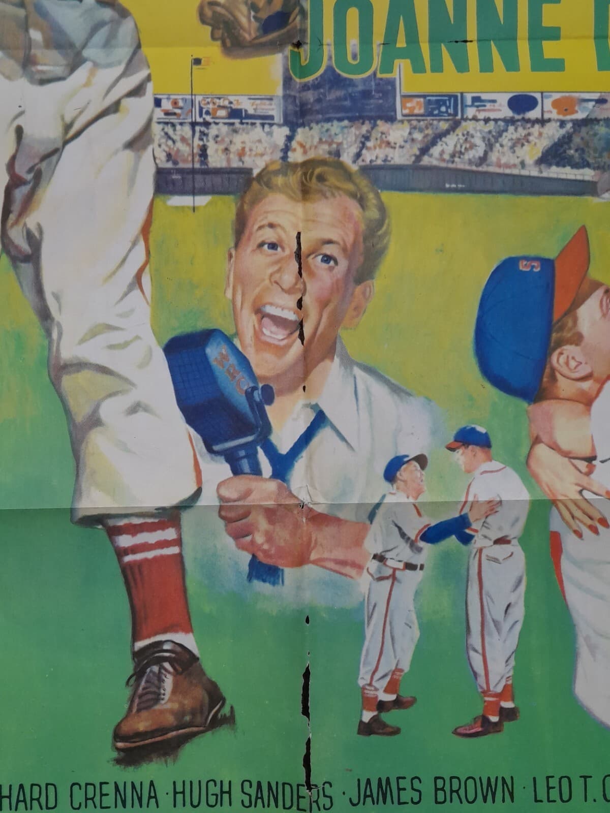 Vintage 1952 THE PRIDE OF ST. LOUIS / Dizzy Dean Baseball Movie/Film Poster 2