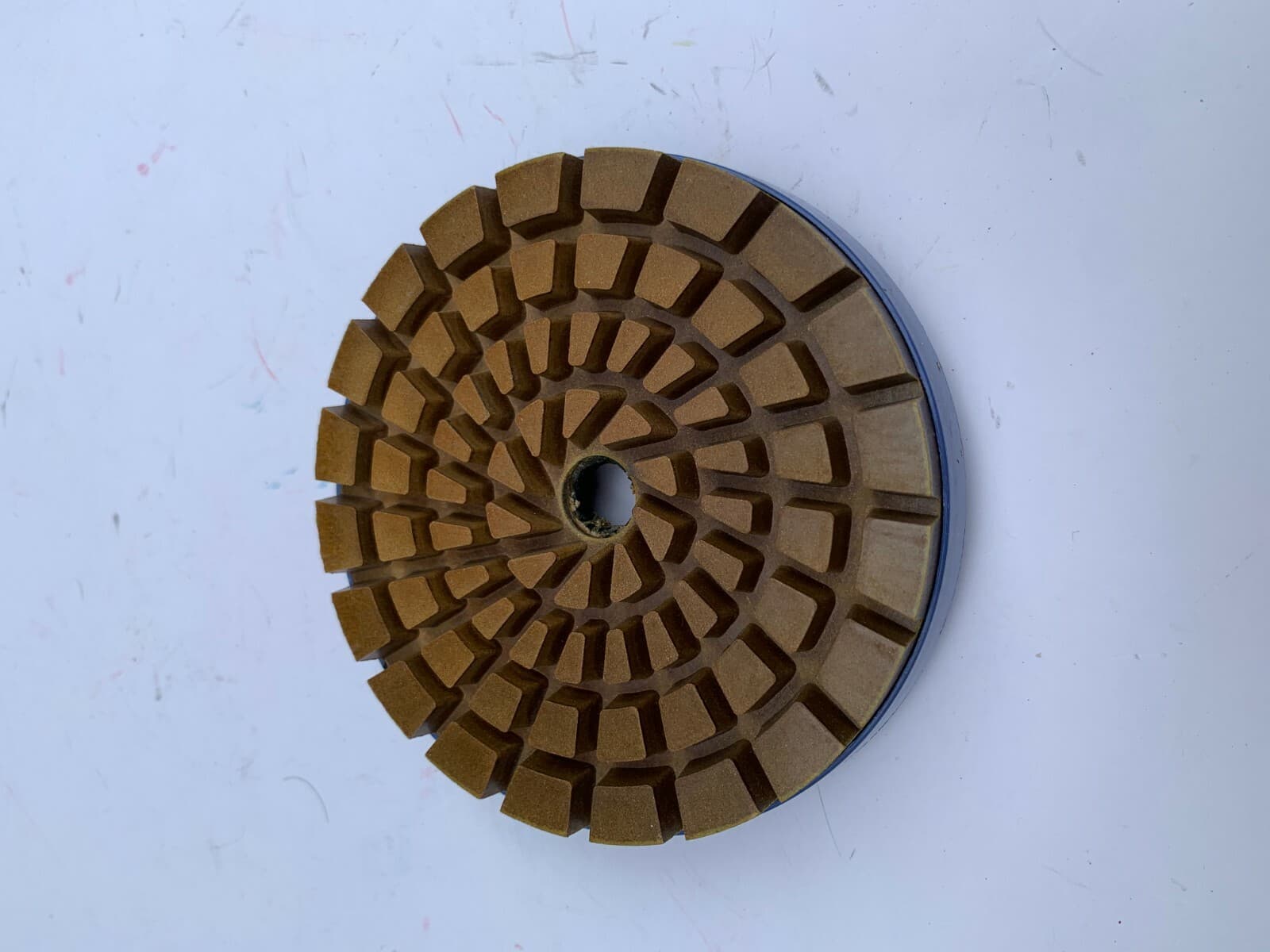 Granite marble engineered stone countertop polishing tools 4" snail-lock 5-step 6