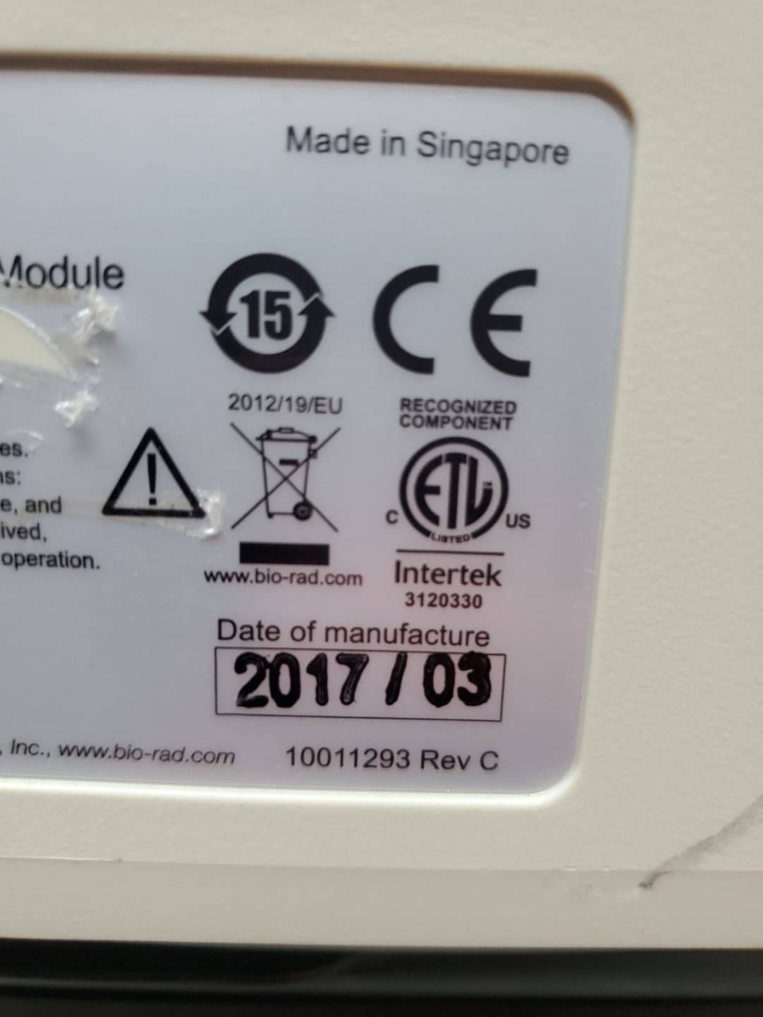 BIO-RAD CFX96 REAL-TIME SYSTEM THERMAL CYCLER - AS IS FOR PARTS UNTESTED  4