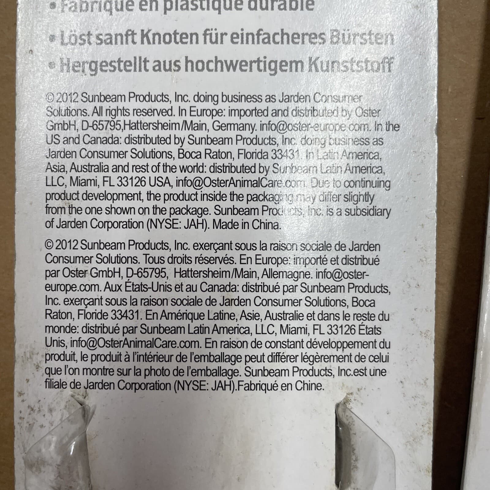 Oster 149288 Equine Mane and Tail Comb, Detangle, Horse, FREE SHIPPING S17 6