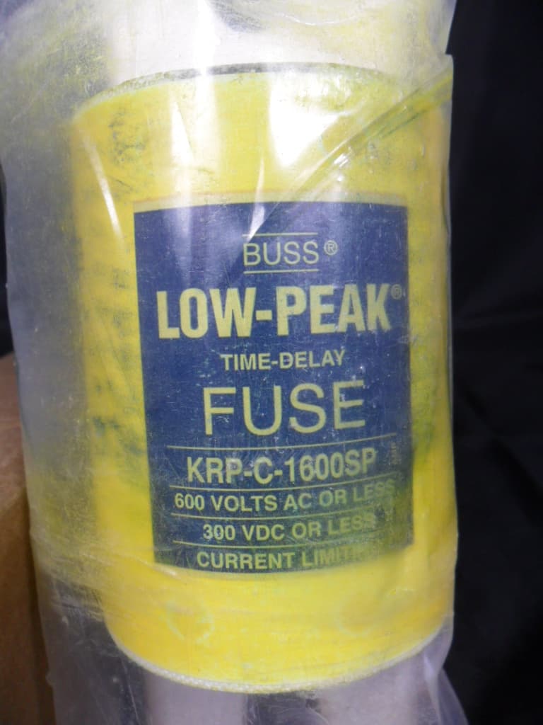 New Bussmann Bussman KRPC  KRP C 1600SP 1600 Amp Fuse Class L 600V Low Peak NIB 2