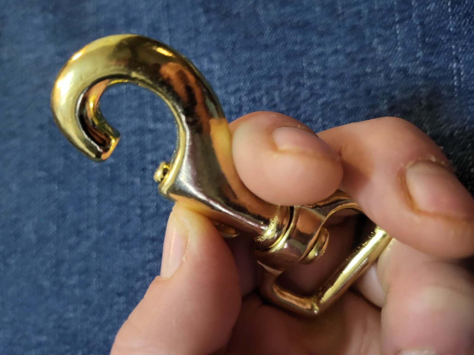 3" Solid Brass Swivel Snap Clip with 1" Strap Square Eye SWL 66 (2 Count) 6