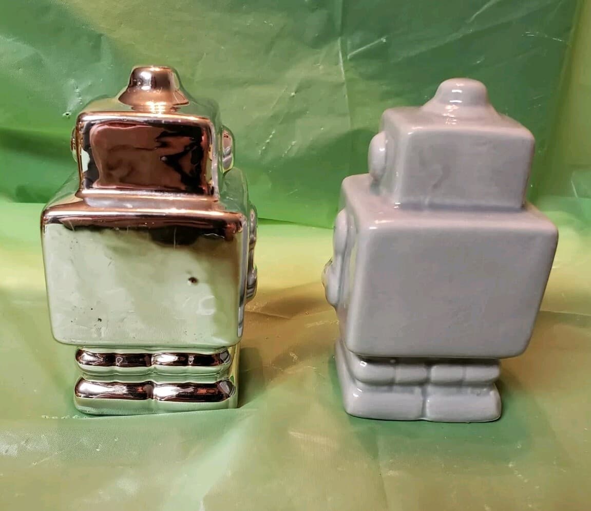 Pair Of Ceramic Robots 3