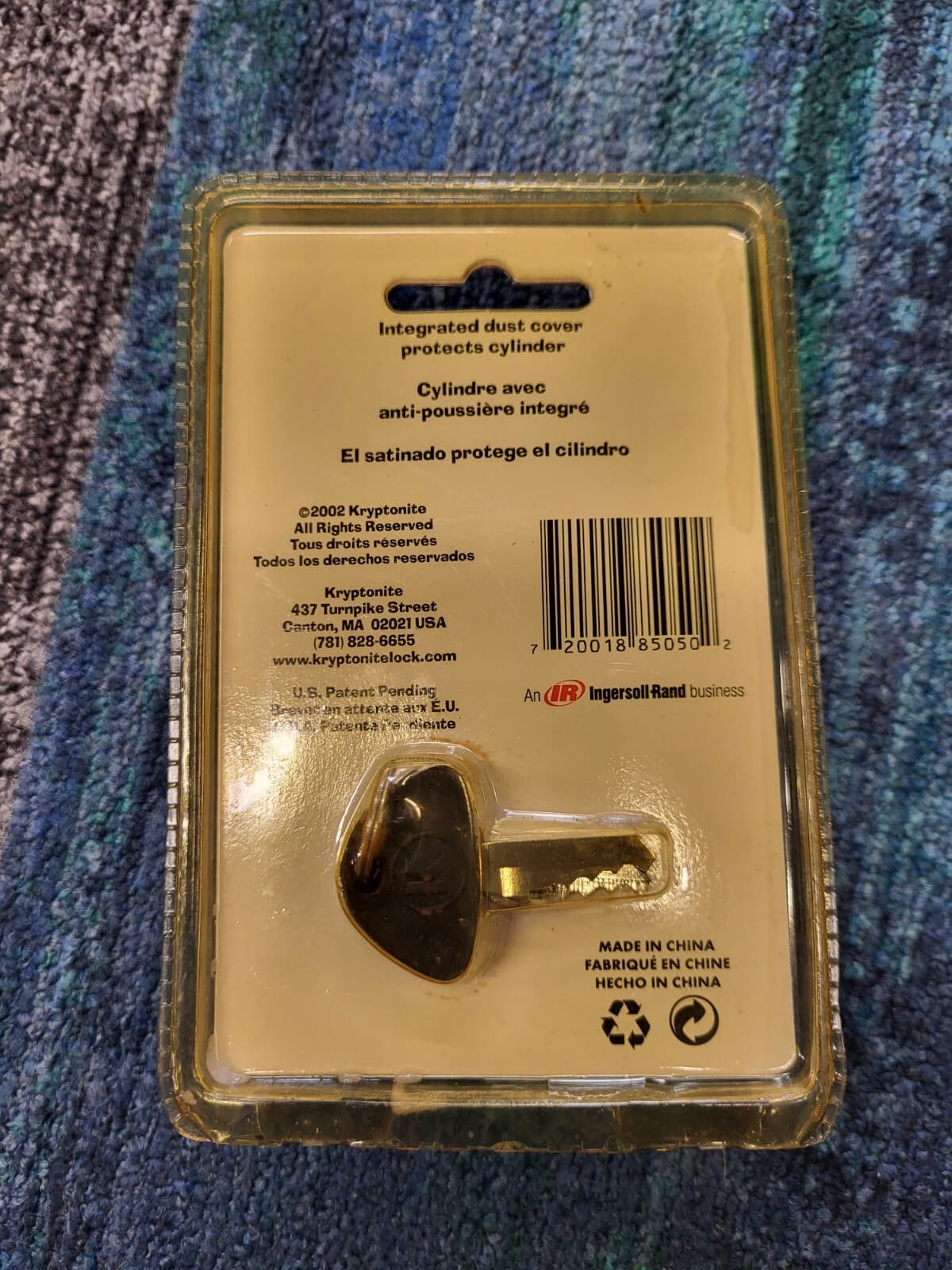 NOS Kryptonite EZ Touch Keyed Padlock 40mm Hardened Steel 2