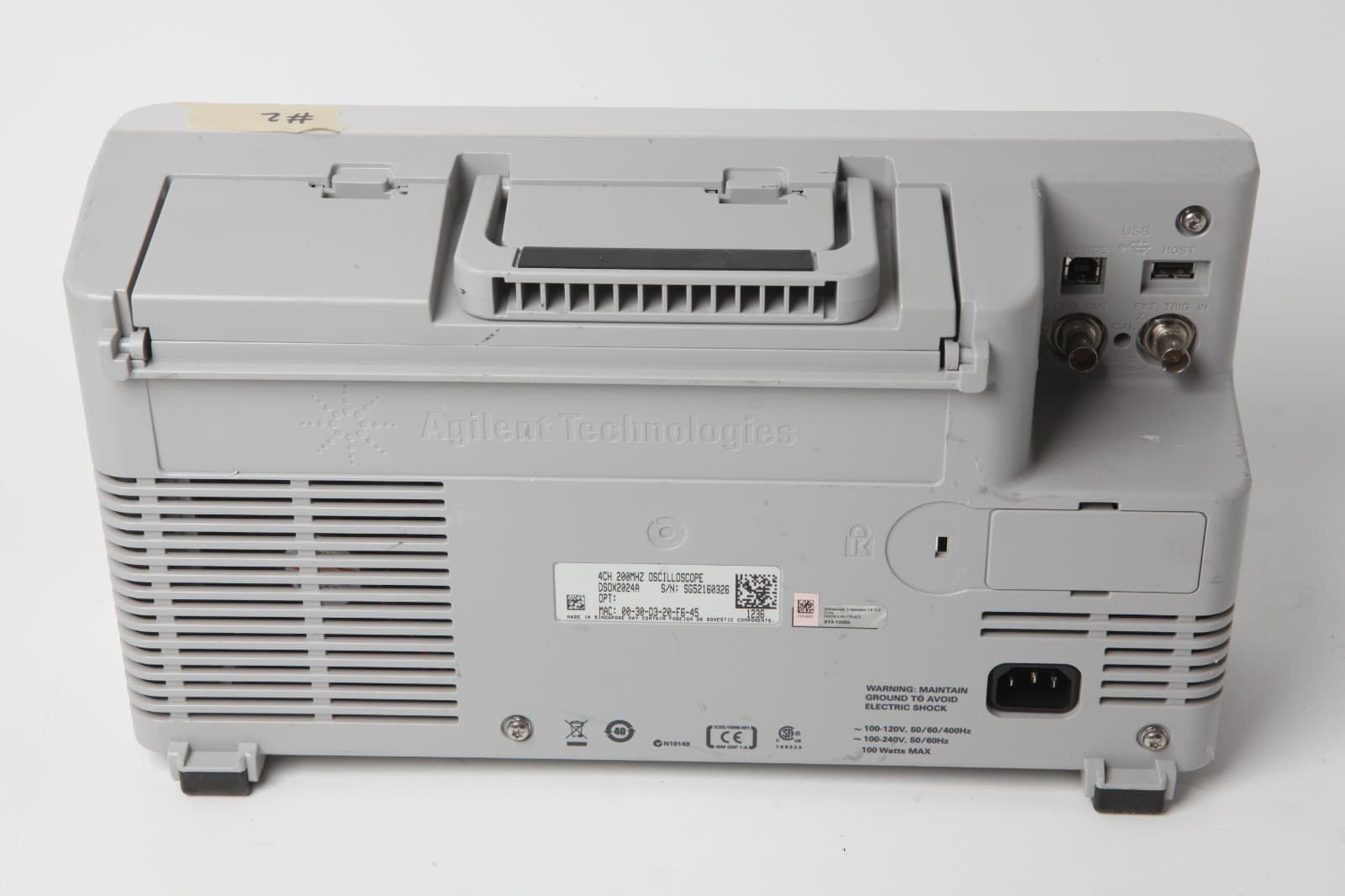 Agilent DSOX2024A Digital Storage Oscilloscope 200MHz 4GSa/s 4 Channel #2 6