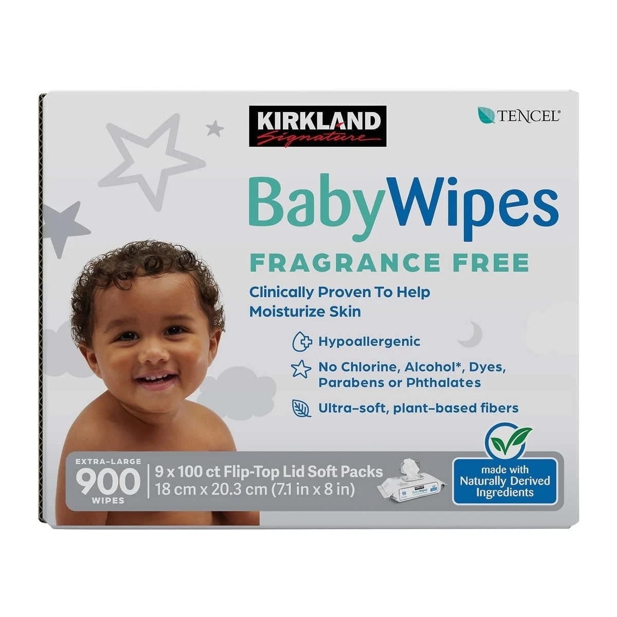 Kirkland Signature Baby Wipes Fragrance Free, 900-count 2