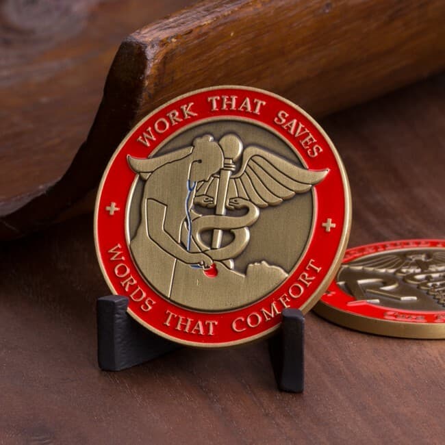 Registered Nurse Challenge Coin (RN) - Cura Personalis 2