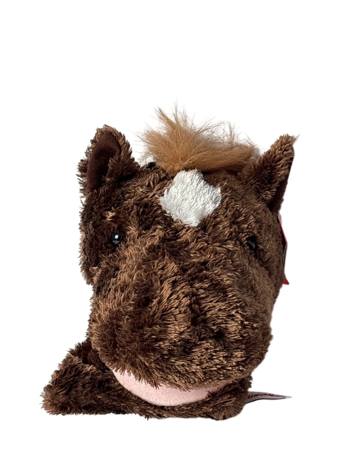 Aurora Brown White Horse Hand Puppet 10 inches
