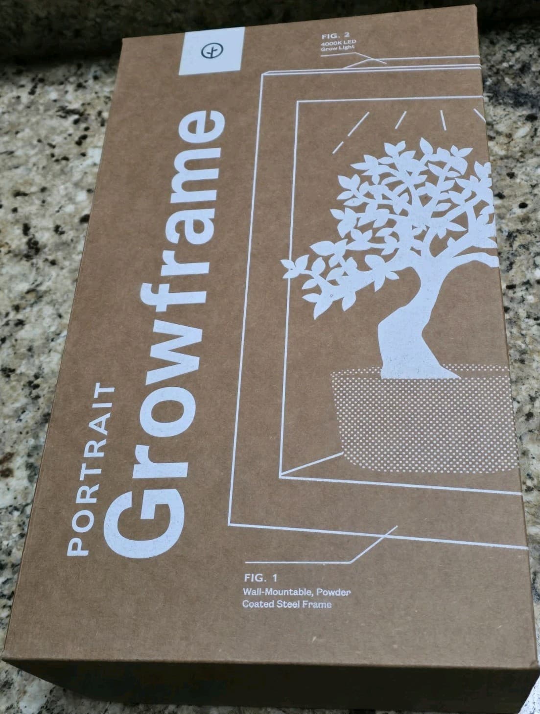 Set Of 2- Portrait Grow frame Modern Sprout Matte White  9.6" x 17.25" x 5.5 NEW 2