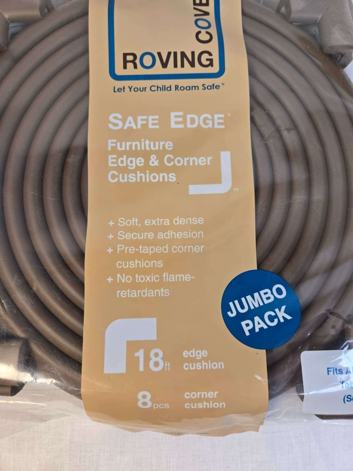 Roving Cove Safe Edge Furniture Edge & Corner Cushions Jumbo Pack Brown 2