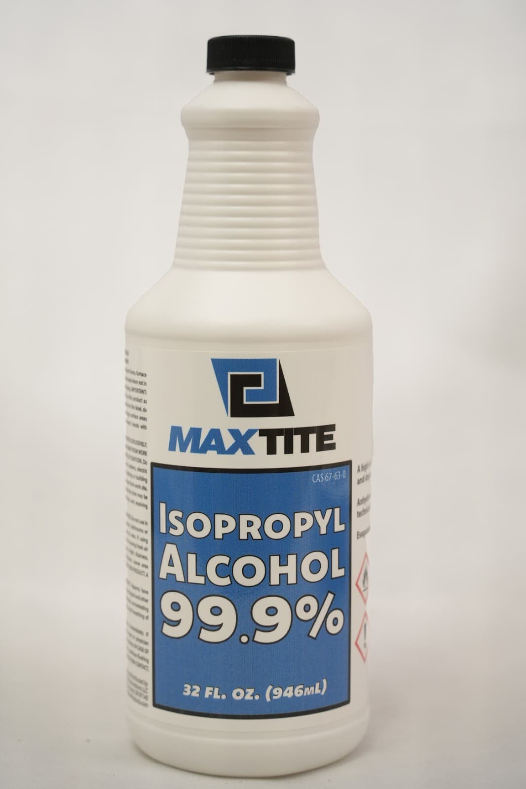 Isopropyl Alcohol 99.9% Anhydrous Laboratory Grade Highest Purity Quart 32oz IPA