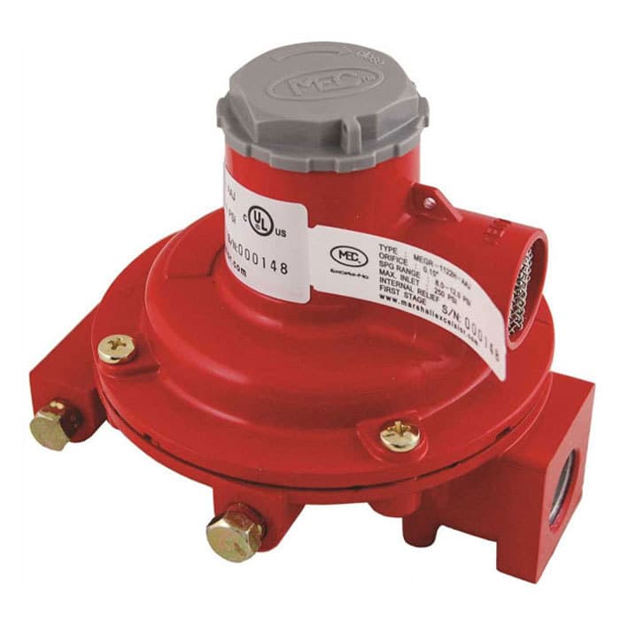 Marshall Regulator Home Propane Supply Kit LP 1122H-AAJ 1652-CFF 3/4" Backmount 2