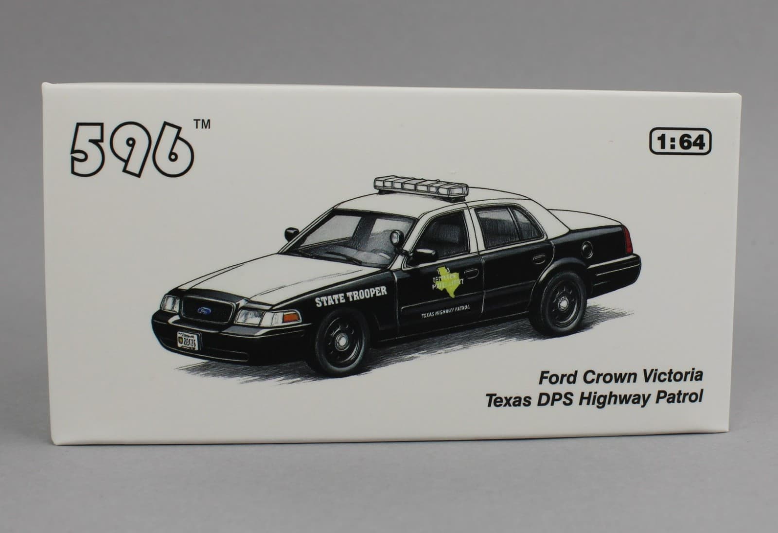1:64 *596 DIECAST* Texas Highway Patrol DPS Police Ford Crown Victoria *NIB* 4