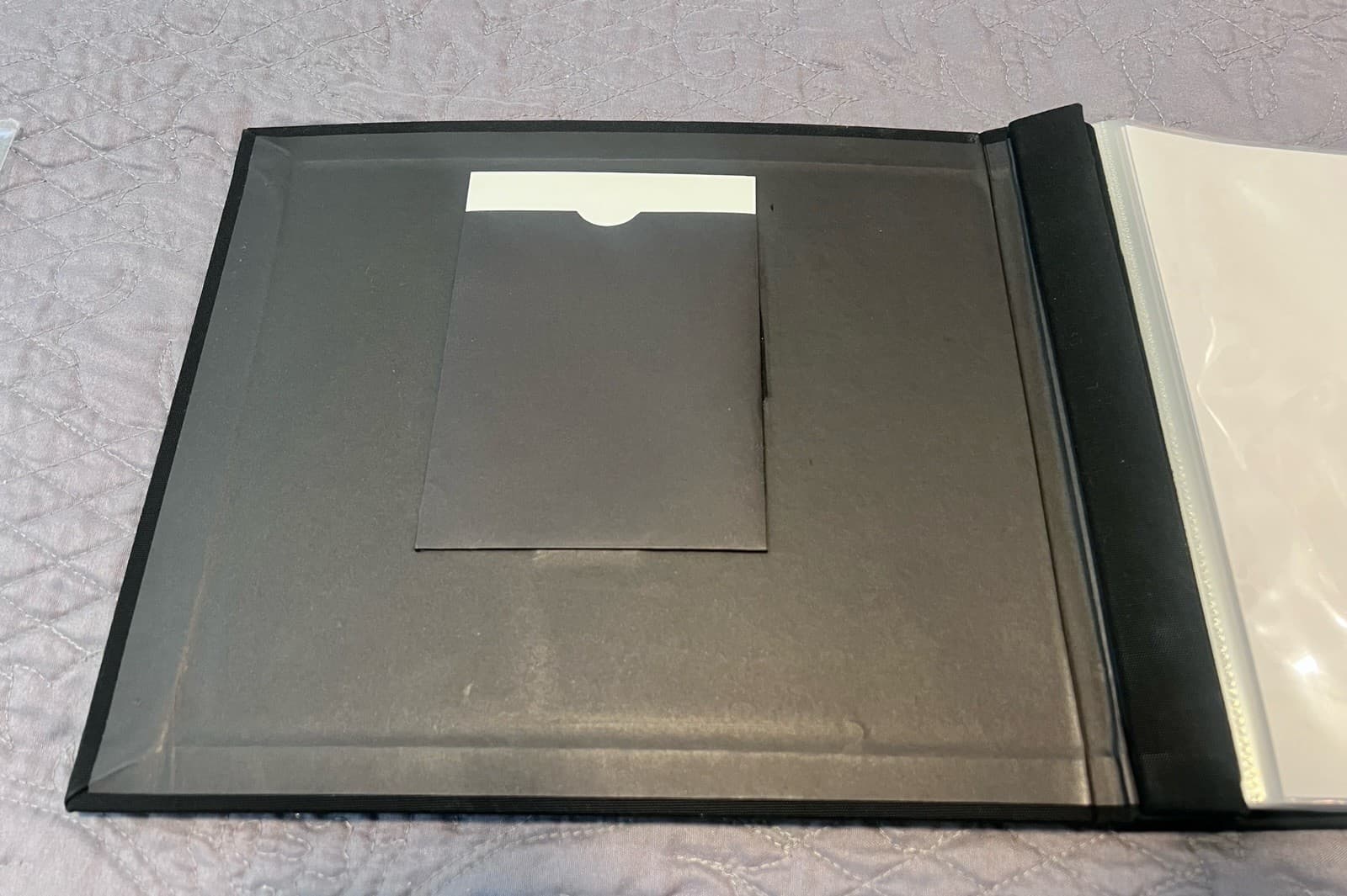Black Linen Photo Album (15) 8.5”x 8.5” Pages Expandable Post Bound New 3