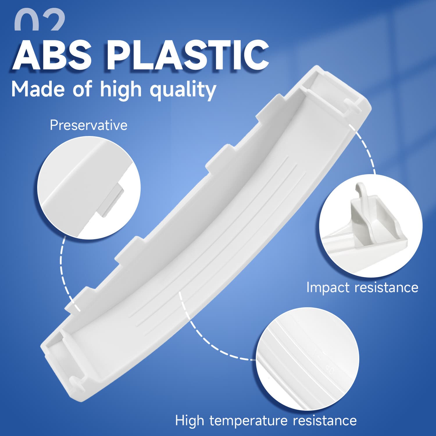 New Dryer Solid Door Handle White For GE Dryer #WE01X30378 #WE1M1068 #PS1177202 5