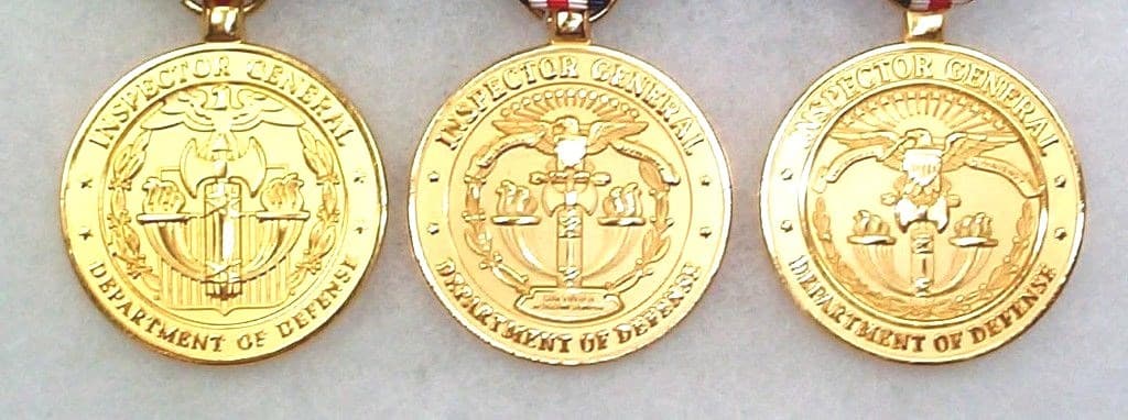 DoD Inspector General Civilian Distinguished Service Medal (type 2) OBSOLETE set 2