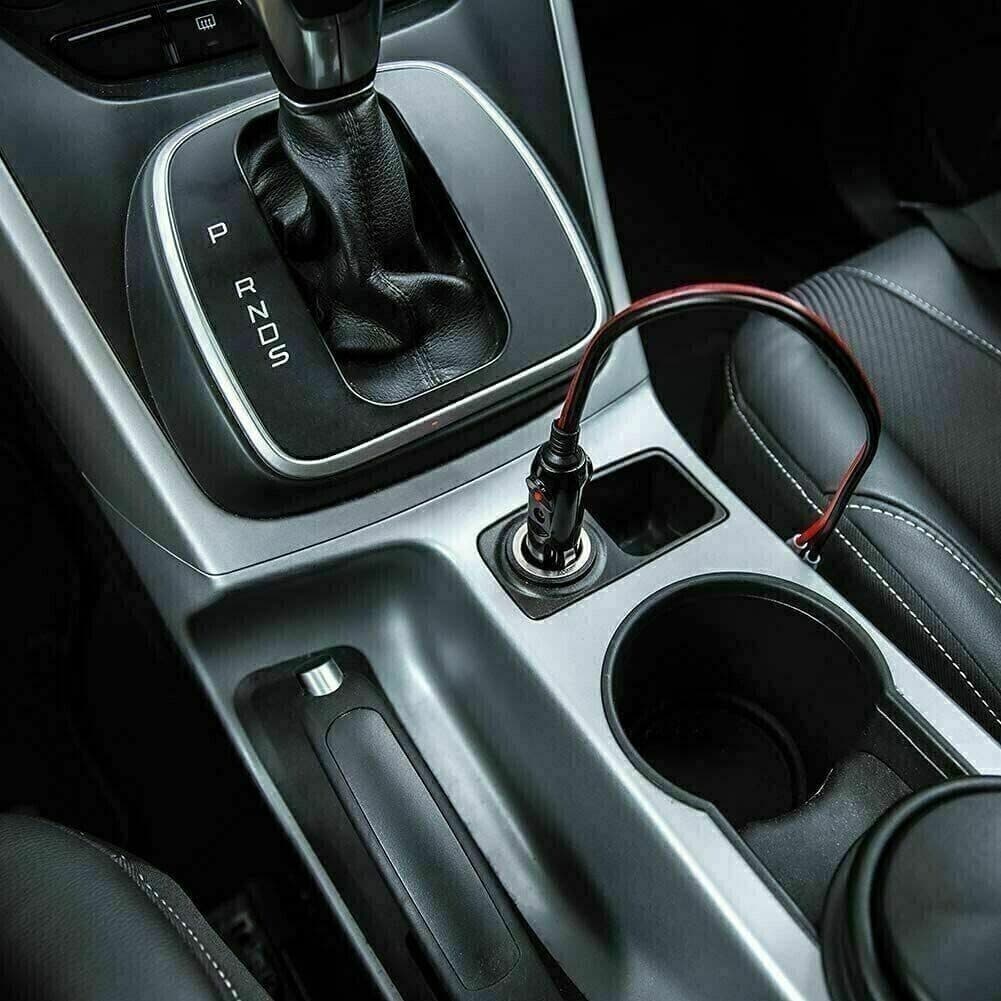 2 Pack 12V Fused LED Light Cigarette Lighter Male Plug Replacement with Leads 5