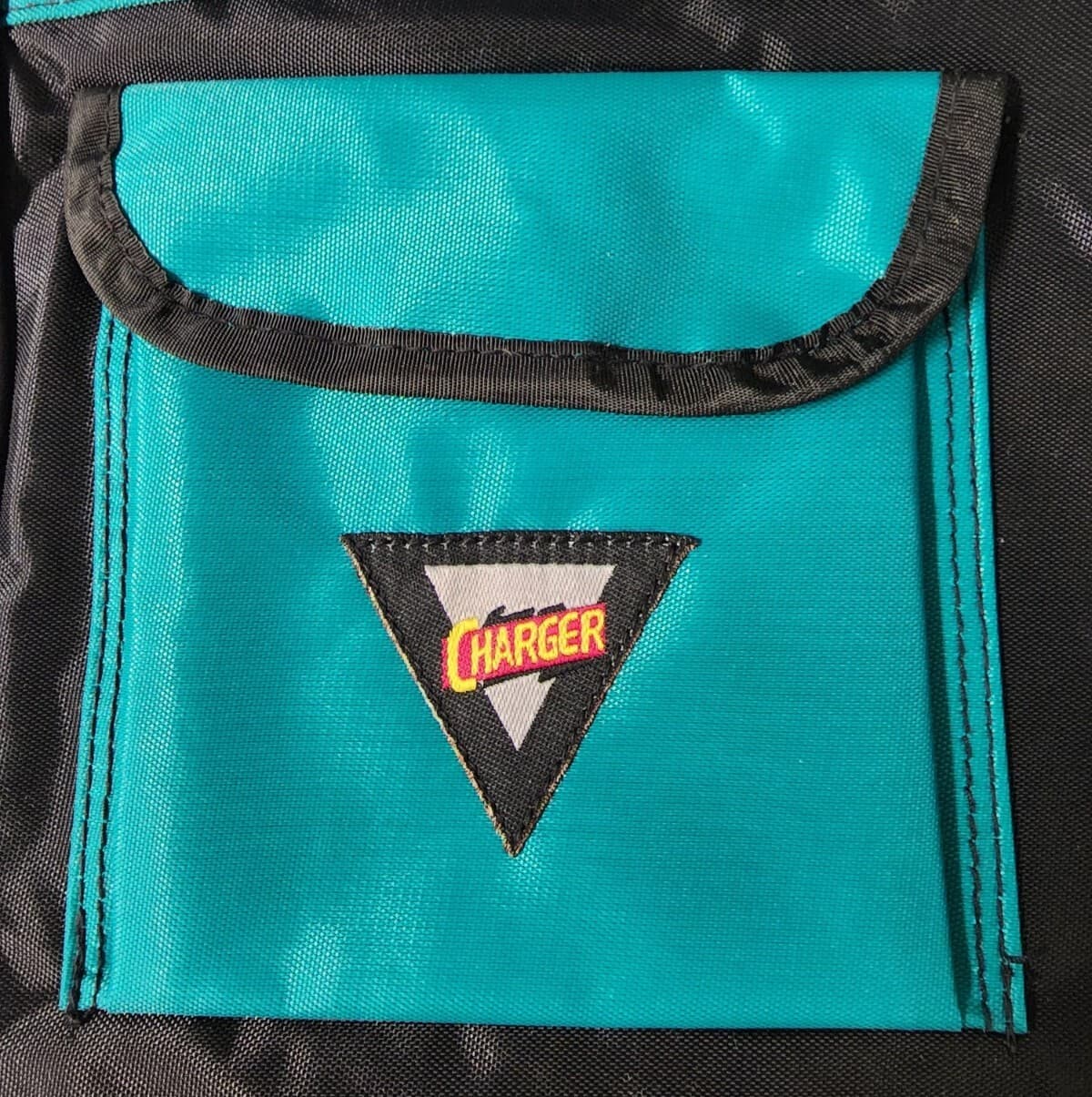 Vintage Charger Roller Skate Youth Rollerblades Storage Bag Teal 90s Retro!      3