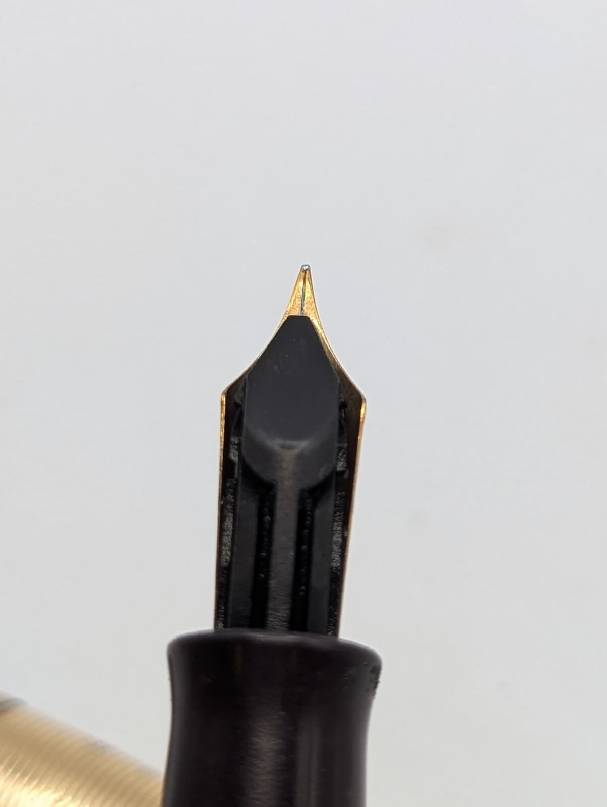 Wahl Eversharp Skyline Brown Fountain Pen 14k Gold Nib Restored * 6