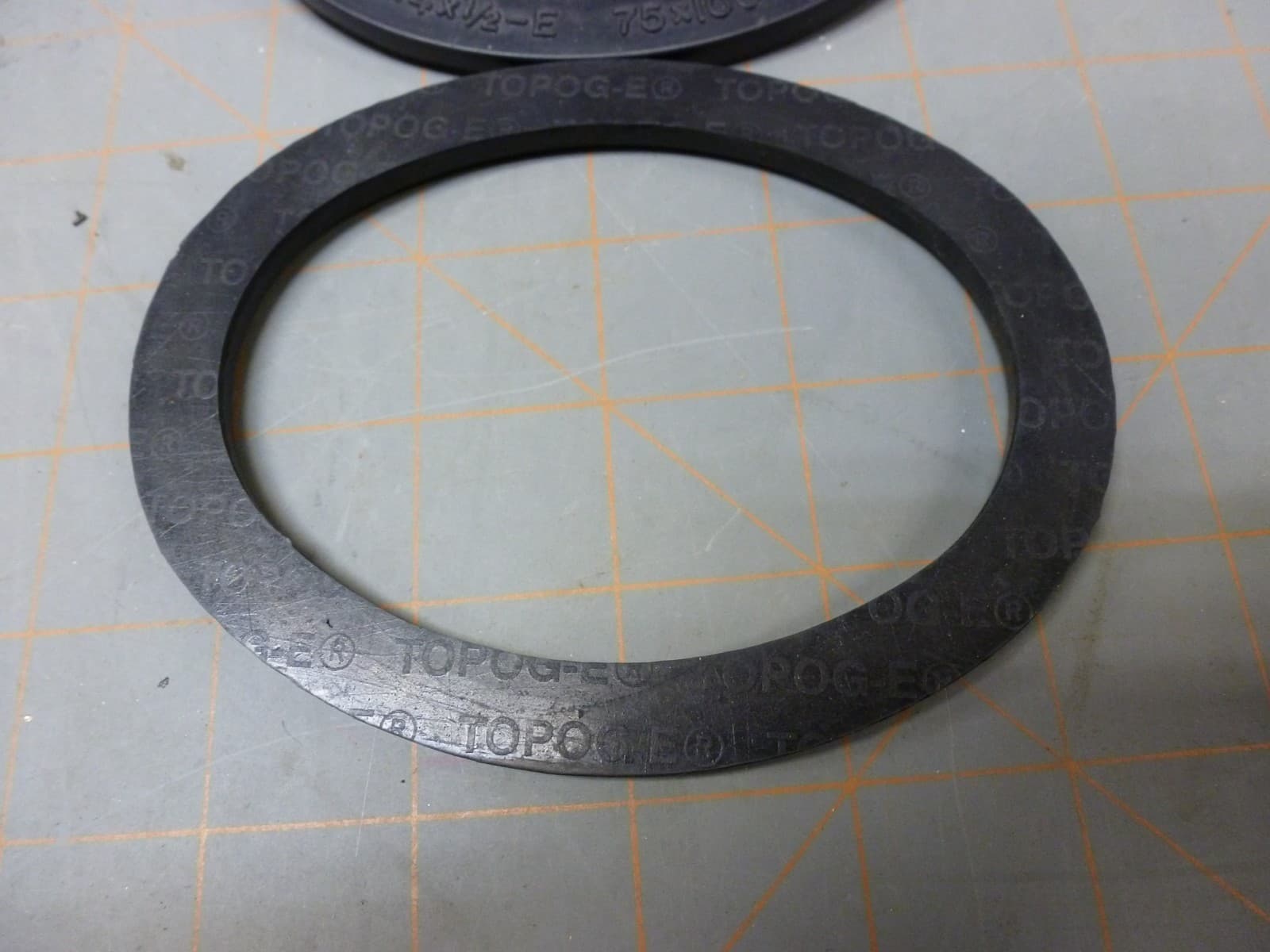 Lot of 4 NOS Topog-E 3 X 4 X 1/2 - E / Hand Hole Gasket / Fulton Boiler 3