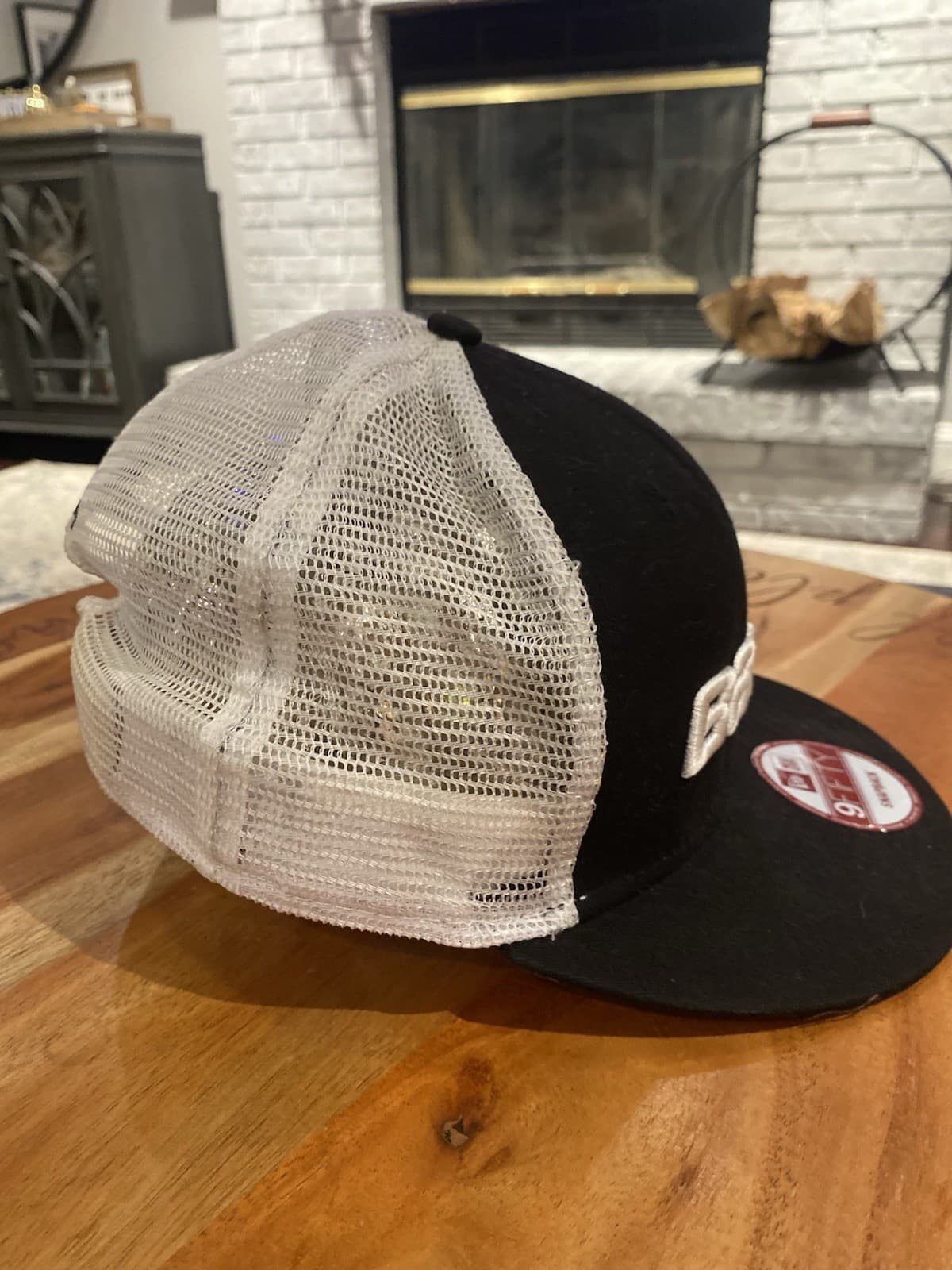 Bauer New Era 9FIFTY Snapback Hat – Black & White Mesh Hockey Cap 2