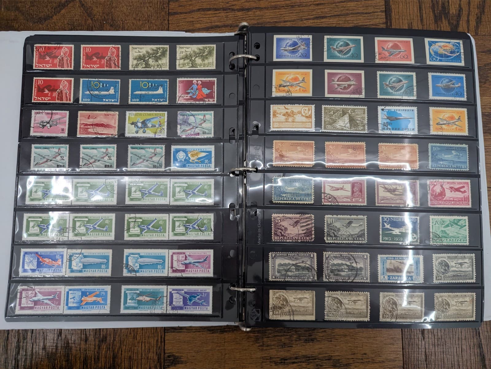 (Lot of 2580 Stamps) World Airplane Aviation Plane Stamp Collection Album Lot 1 3