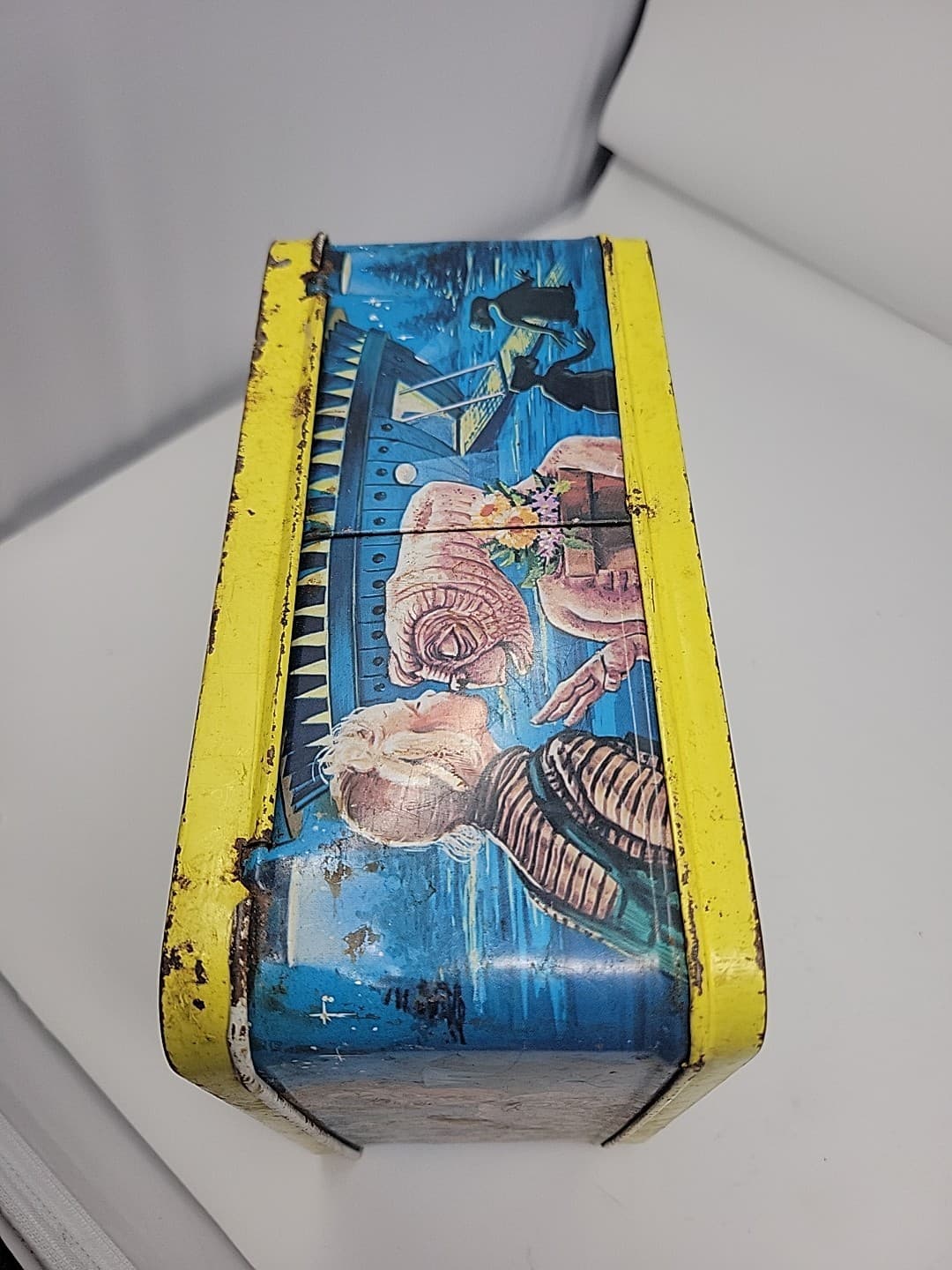 Vintage E.T. Lunch Box Metal 1982 Aladdin No Thermos Movie Extra Terrestrial 6