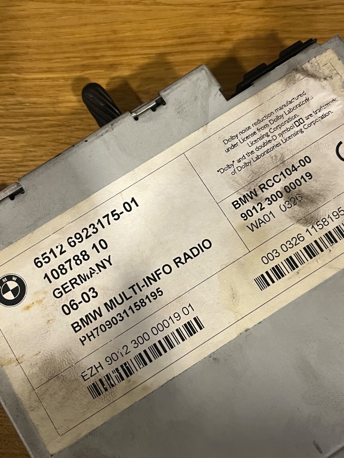 bmw Radio navigation from bmw e46 part number 6923175 other 65126923175 4