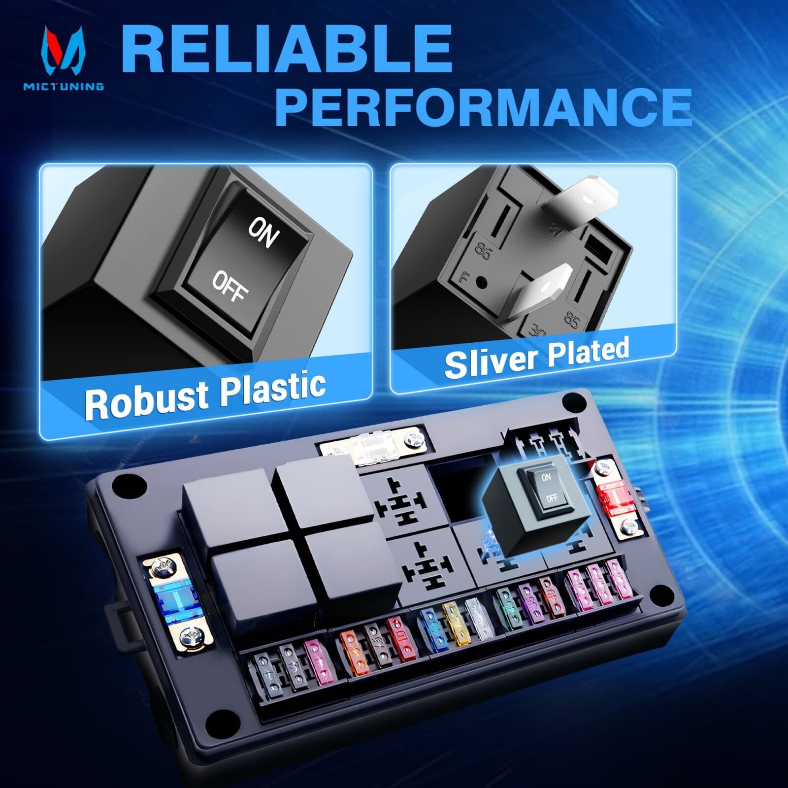 Heavy Duty 6Pack 9038 Relay Bypass Switch, Relay Tester, Relay Bypass Switch Kit 5