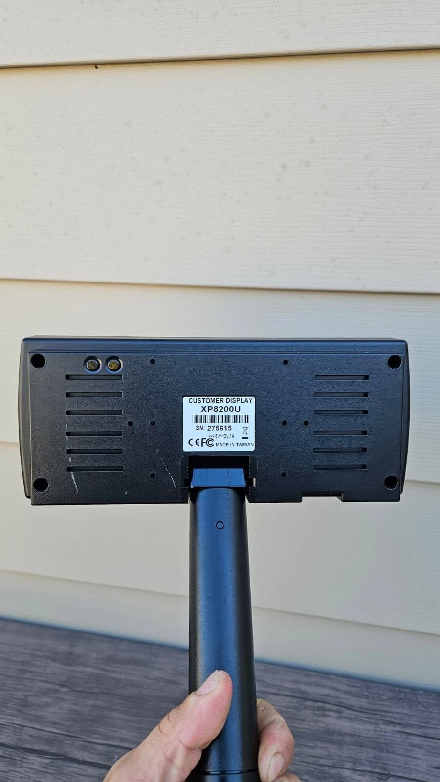 POSX XP8200U Customer Display Pole w/USB Cable Cash Register Attachement BB6 6