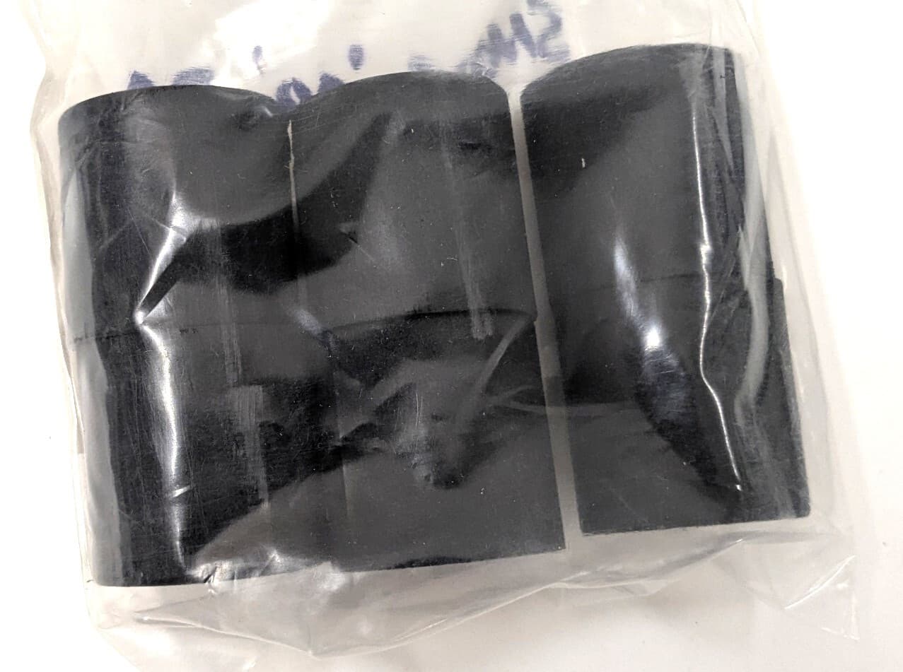 Sorbothane 70 Duro “00” Plugs Bumpers 1.5” D X 1.5” Long 3/8” Hole Pkg 6 2