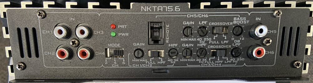 Nakamichi Nkta75.6  6-channel 1200 Watts Max Car Stereo Amplifier 100W x 6 Rms 3