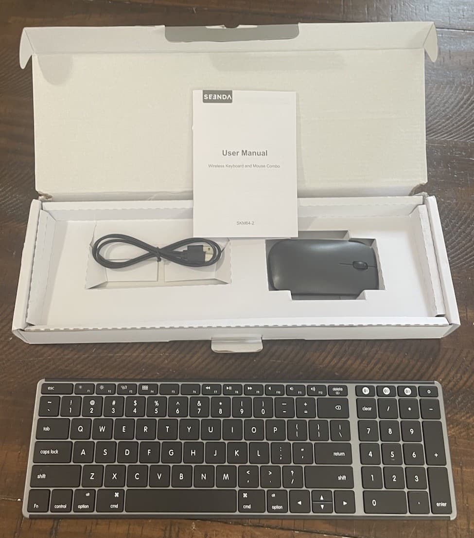 Wireless Bluetooth Keyboard and Mouse for Mac, Multi-Device Space Gray 4