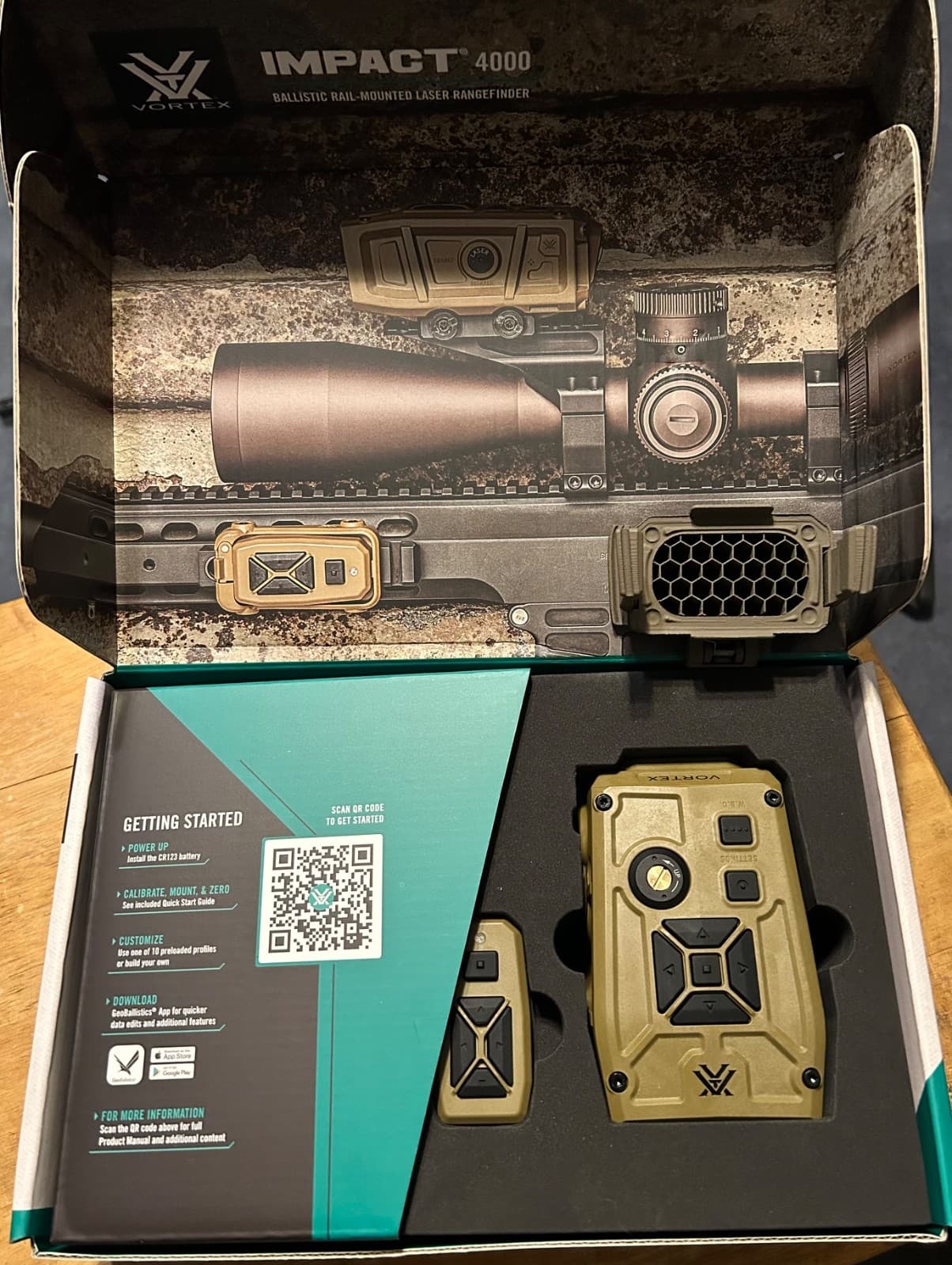 Vortex Optics Impact 4000 Ballistic Rangefinder - LRF-IMP4000 w/ MKM Killflash 4